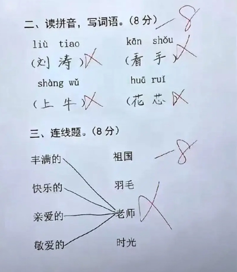 外甥的作业，愁人，不懂怎么教了