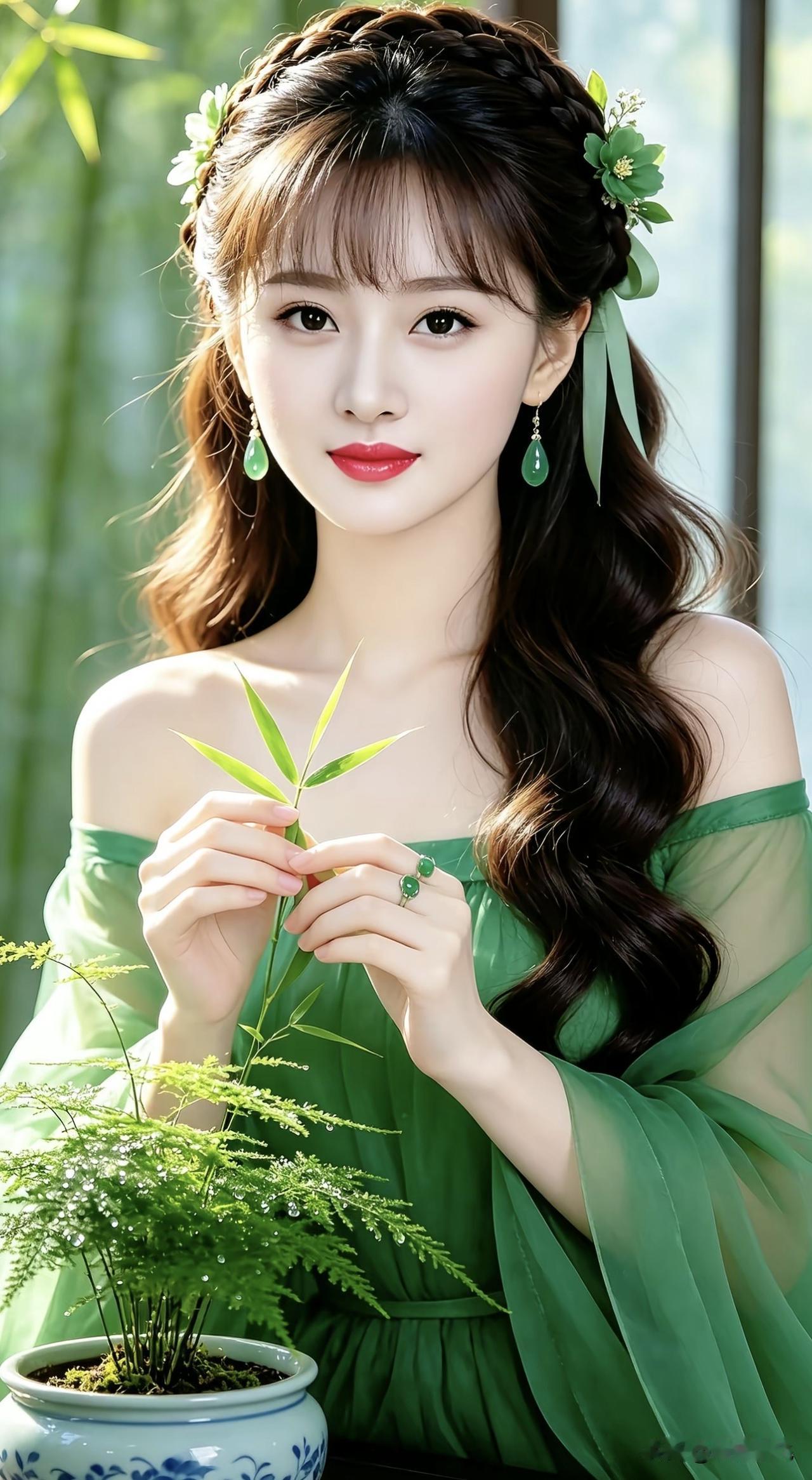 清新自然，绿意盎然，与自然融为一体。自然治愈系植物绿意养眼自然风绿植绿意养