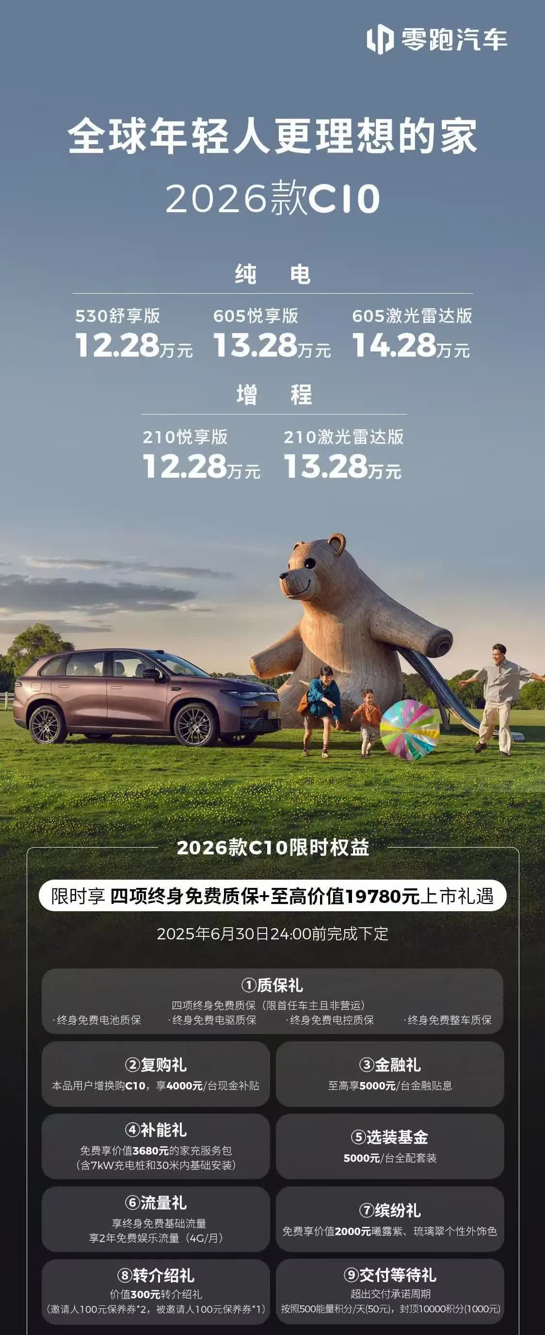 至高14.28万元，2026款零跑C10今天正式上市！新款主要有四个提升