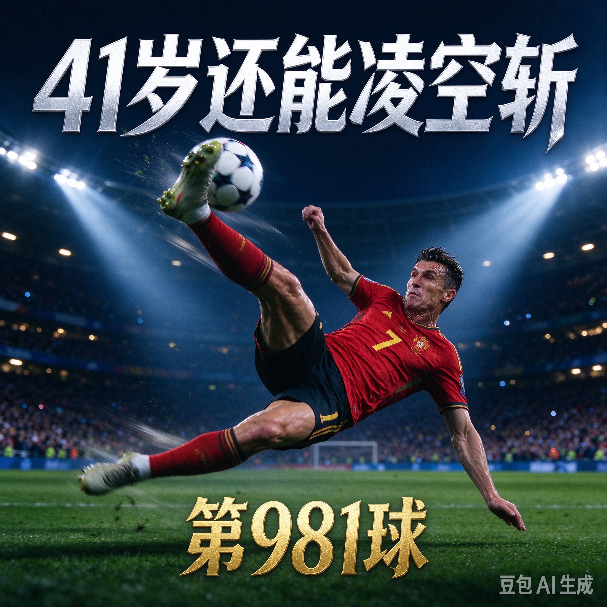 41岁还能凌空斩！C罗第981球，把“老了”两个字踢碎了凌晨的利雅得主场，41岁的C罗又干了一件让质