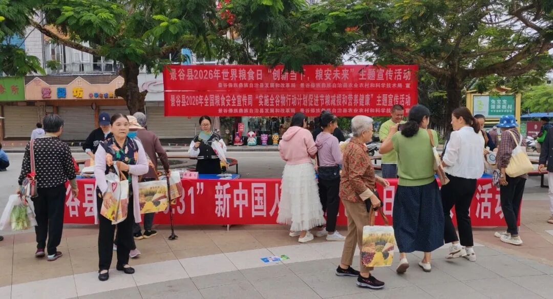 [粮食安全]景谷开展2026年世界粮食日和全国粮食安全宣传周集中宣传活动