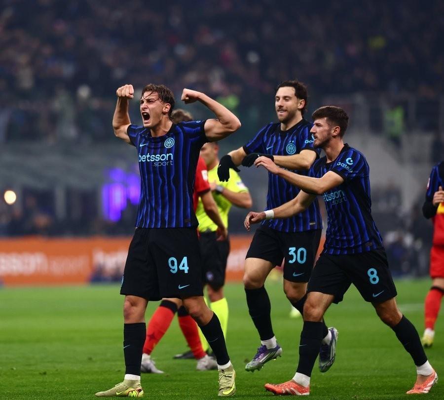 皮奥意大利杯处子球！意大利杯1/8决赛国际米兰主场5:1大胜威尼斯。皮奥-埃斯波