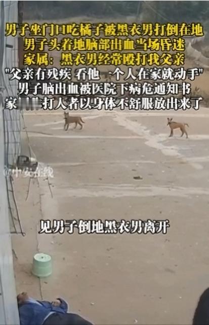 江西残疾男子家门口吃橘子遭殴打！多次被施暴者欺负，对方竟因“身体不适”脱身？谁