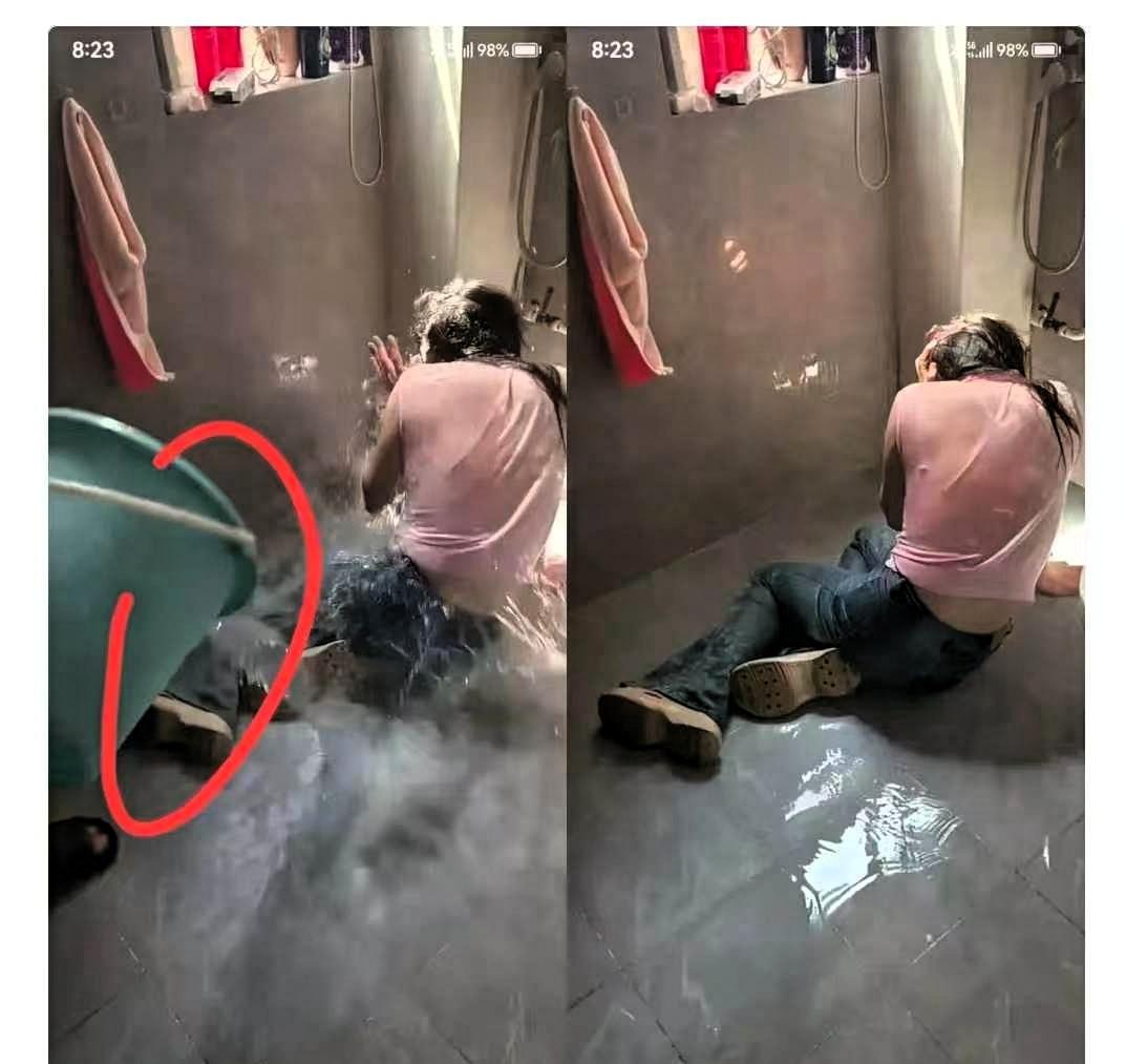 妻子出轨，被丈夫发现，回到家里，丈夫没有跟妻子争吵，也没有动手打骂，等妻子洗澡的