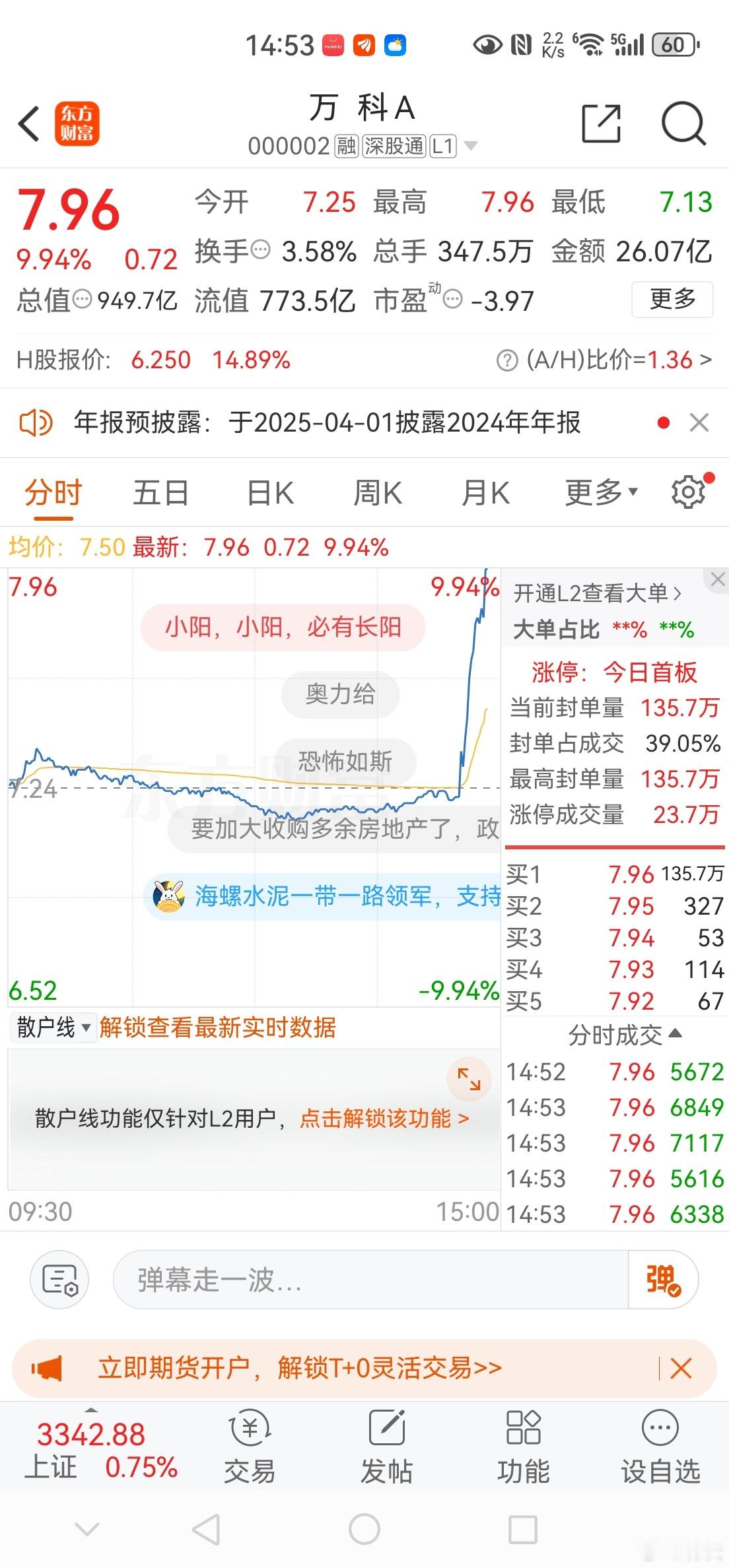 万科万科，板了！