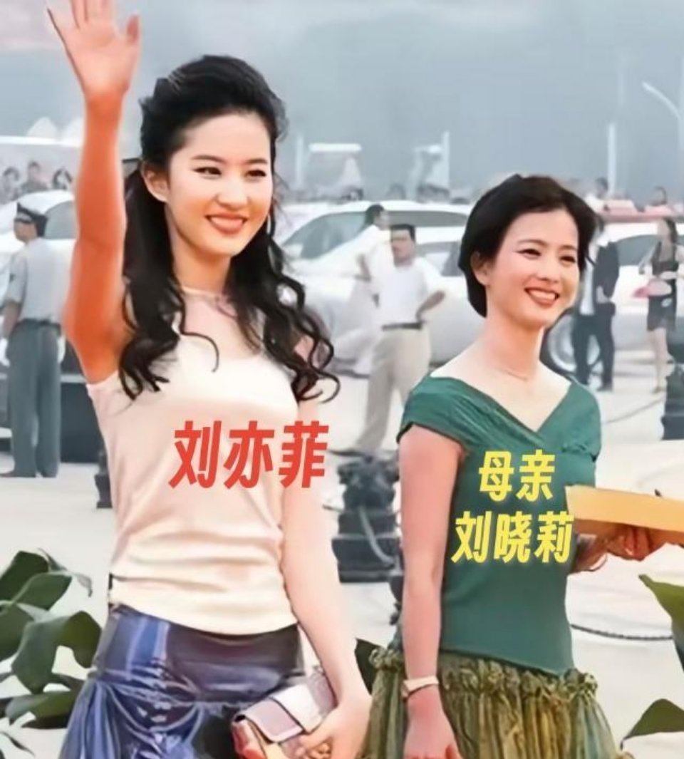 刘亦菲家颜值基因也太狠了吧！外婆、小姨都好看，她妈更是顶流！小时候她跟妈同框就是