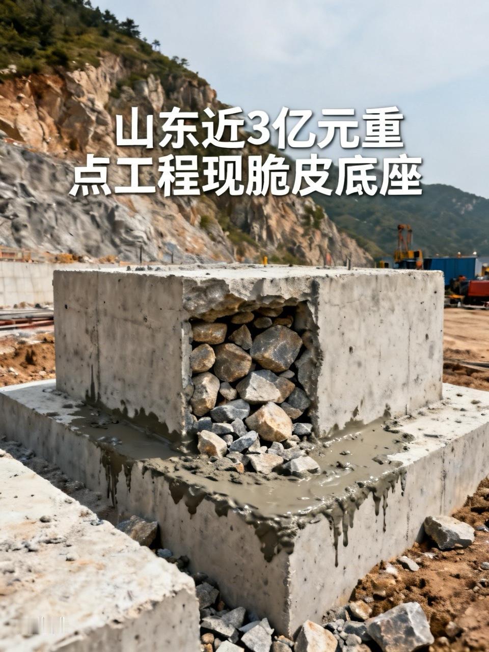 【山东：近3亿元重点工程现脆皮底座】一边是国家发改委批复的重点