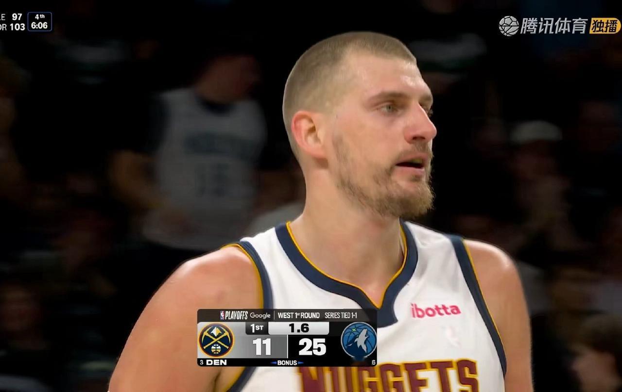 太差劲了！今日掘金首发五虎球员表现！！！约基奇：出战35分钟，投篮26中7