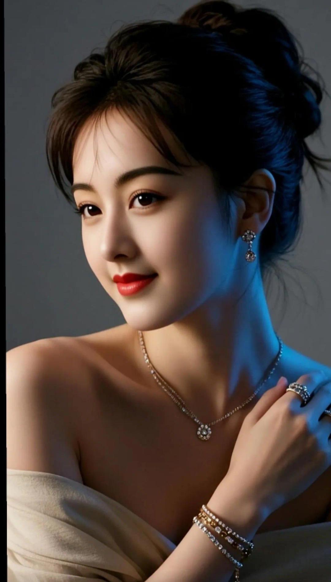 优雅红唇，闪耀珠宝，尽显女性魅力！高雅气质美女美女人像群