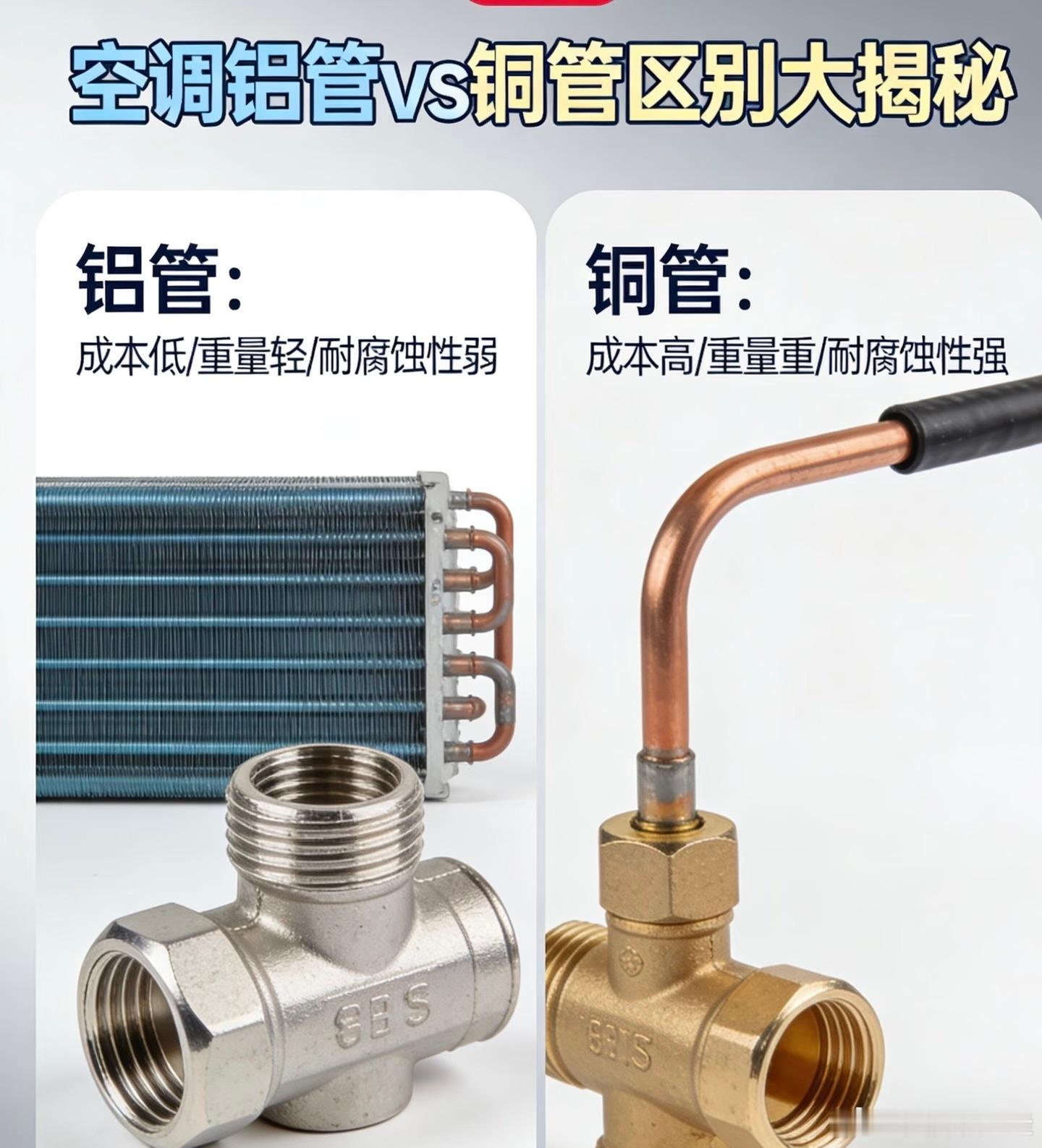 你买空调会在意铝制还是铜制吗说实话，买空调这事儿，我真纠结过材质，但纠结的点特别