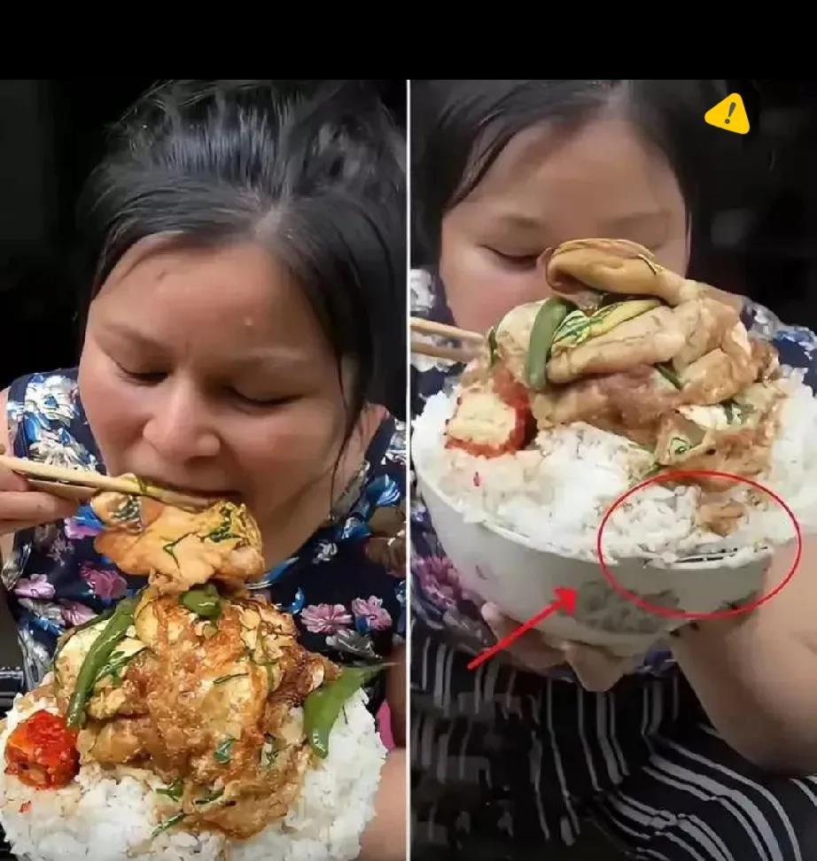 最理解不了吃播也可以成为网红而且是这么假的吃播，好歹你上点心啊