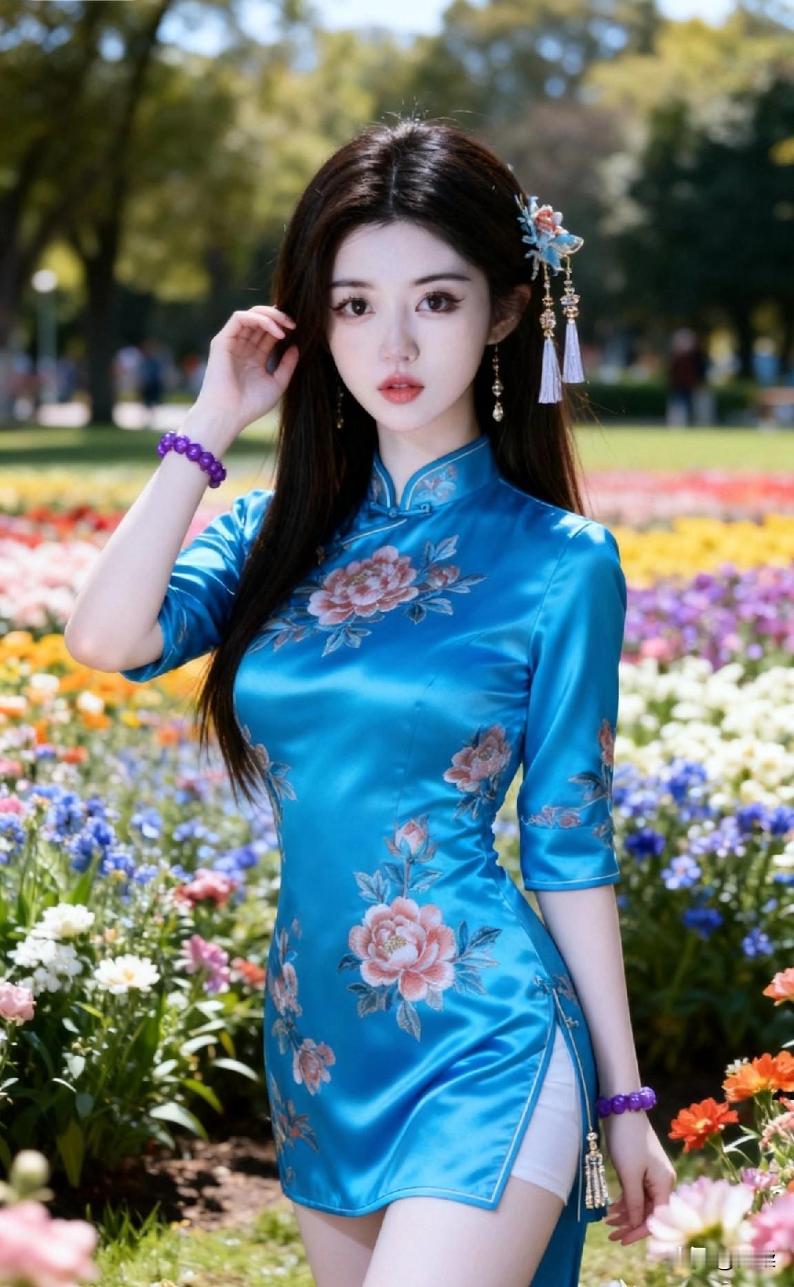 穿旗袍拍照有多美江南风旗袍照美女旗袍照江南旗袍照旗袍秀美丽