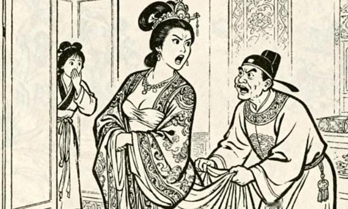 1627年的一天，太监总管陈德润垂涎皇后美色，趁着对方沐浴时扯着对方的裙裾说：“
