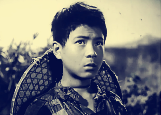 1943年秋，一个14岁的少年在帮日本兵扛弹药，他四处张望，确定日本兵没有注意他