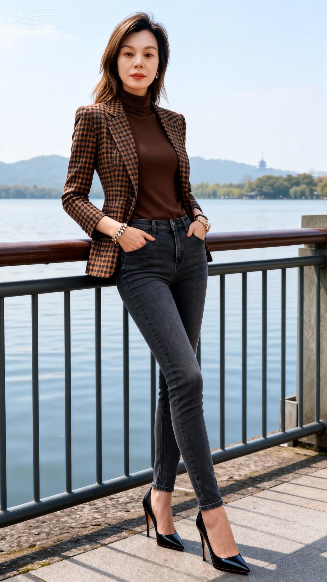 牛仔裤好身材好气质每日分享