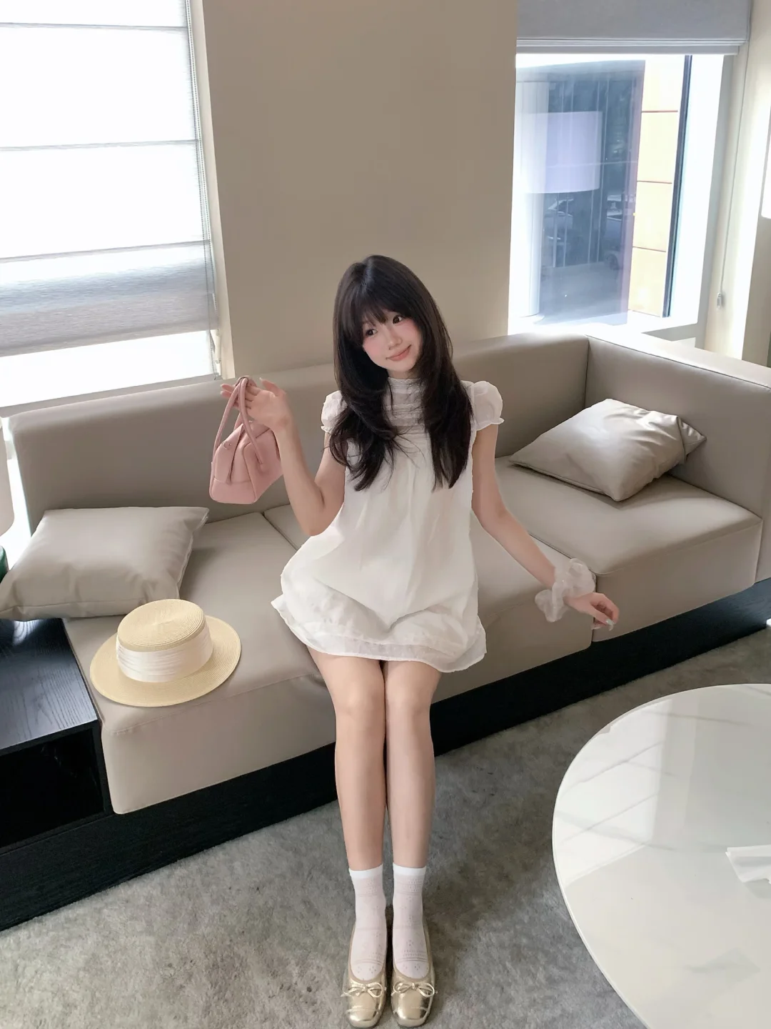 🤍All white 有点乖