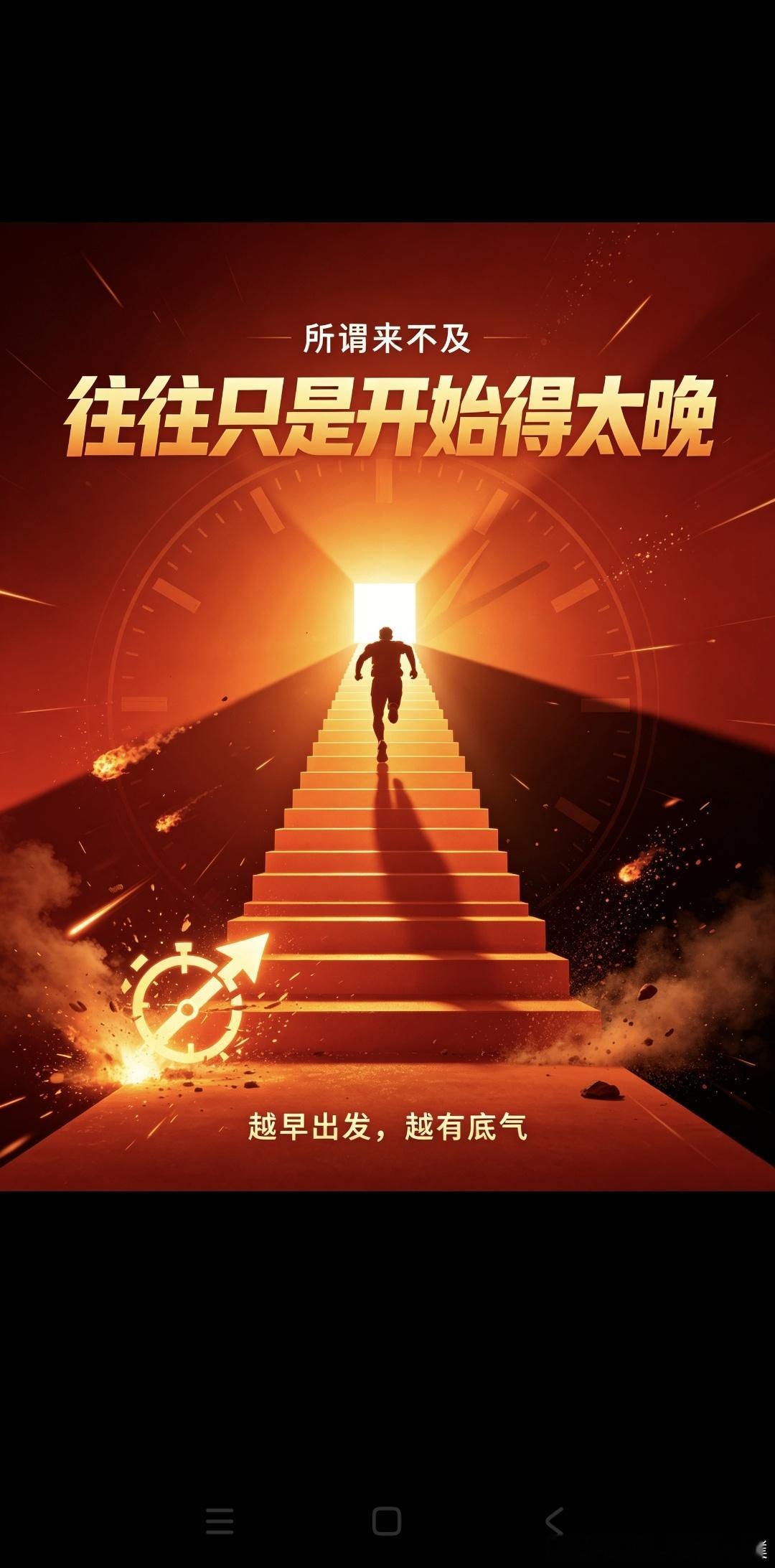 不要因为一时看不到成果就心生退却，成长往往需要漫长的沉淀。一路上的疲惫与挫折，都