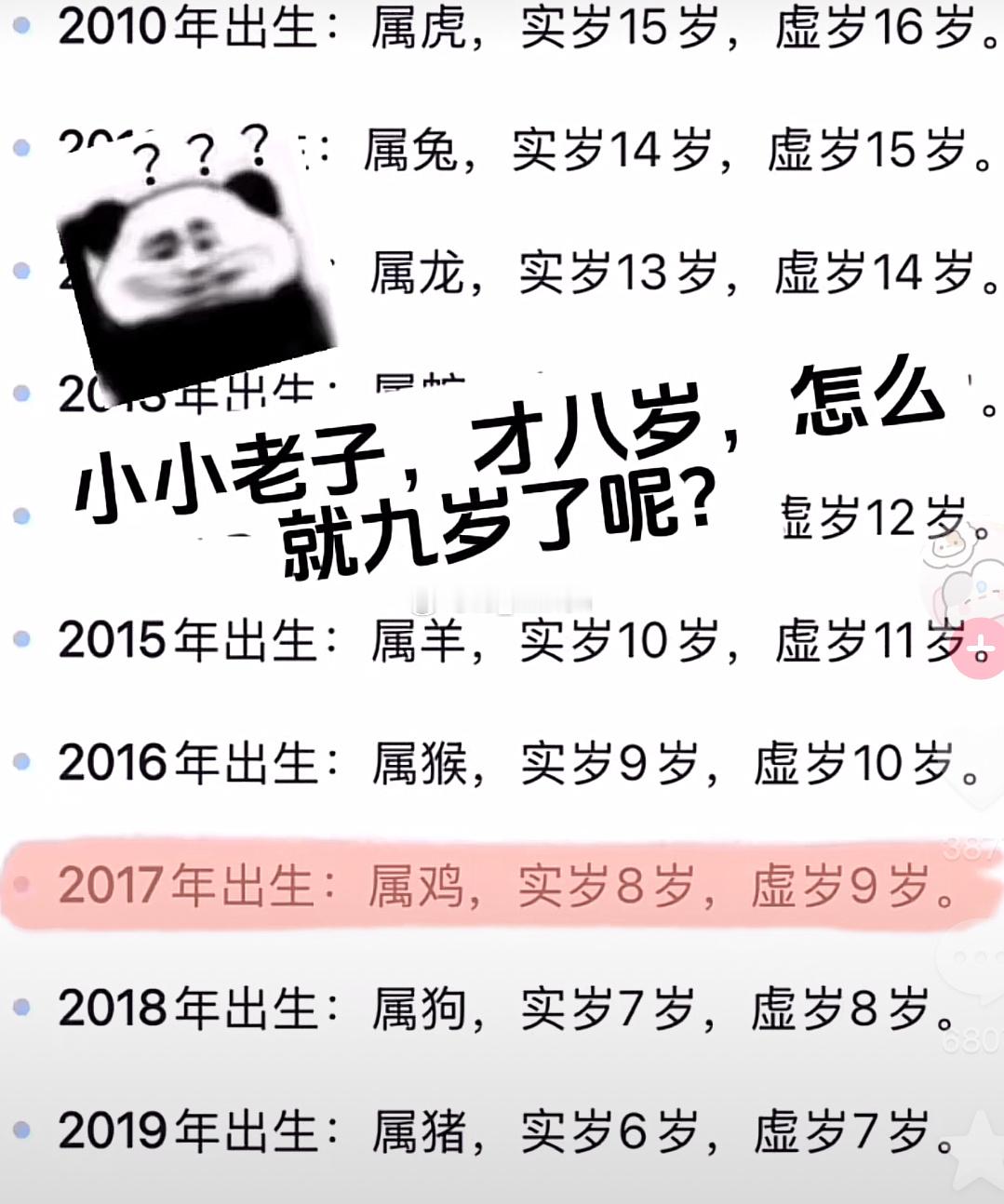 已经到了表里找不到我的年份了的年纪了​​​