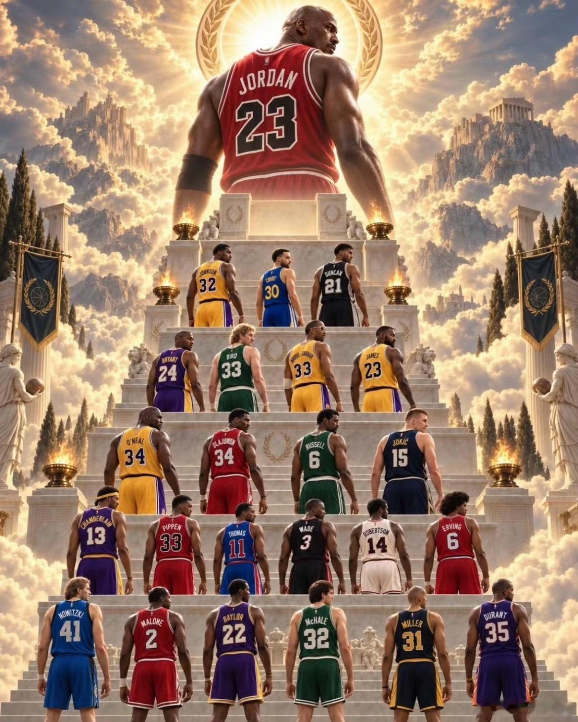 NBA历史天梯榜，谁的争议最大？​​​