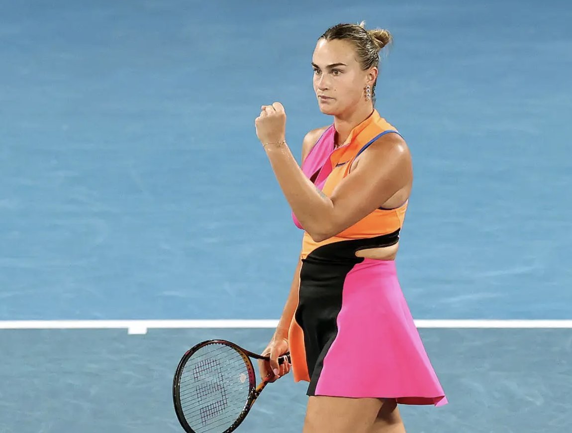 萨巴用绝对力量击败了斯维托丽娜，连续4年打进澳网决赛，过去6届大满贯，萨巴除了温