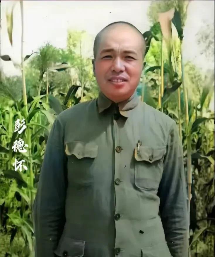 珍贵老照片：抗战时期的彭老总，这张照片很少见！照片当然是后期上色处理过的。照