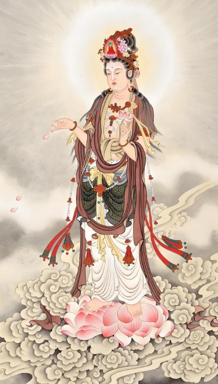 愿菩萨的慈悲之光，照亮你我，消弭一切苦厄。奶奶与大家共沐佛恩，祈愿平安喜乐。[
