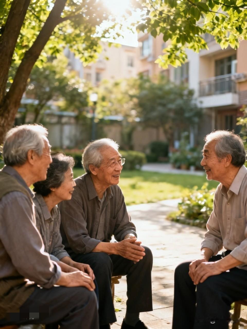 几个老朋友坐一块儿，聊起退休金咋花。老张说：“我儿子说孙子上学需要学区房，我
