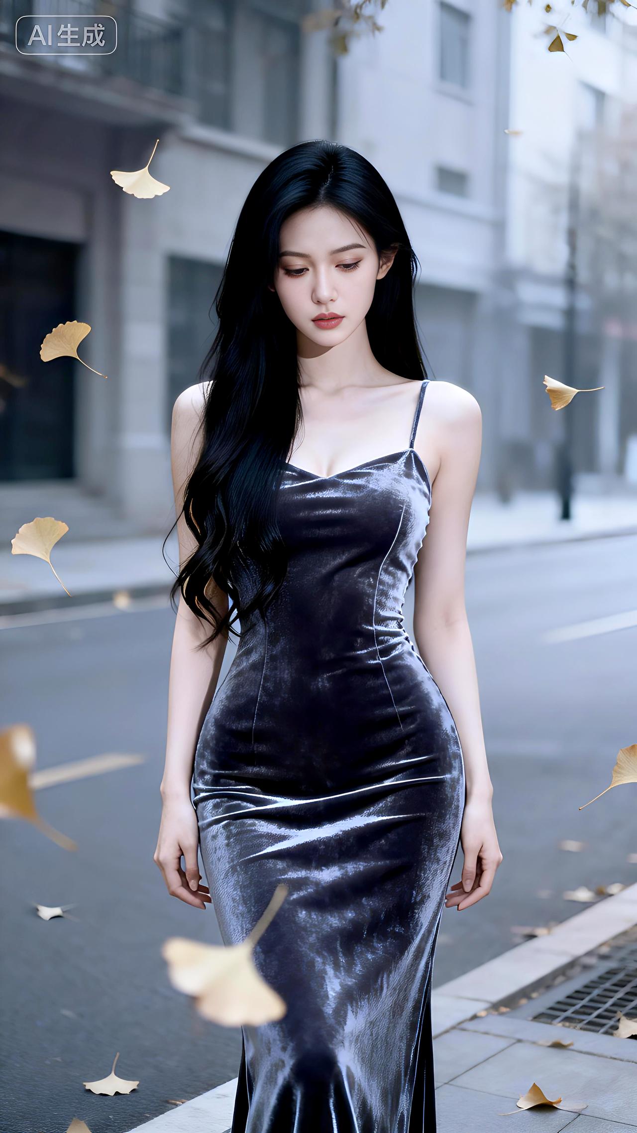 冷叶疏影遮清颜，眸中寒色锁秋光。💤💤💤💤壁纸写真豆包即梦