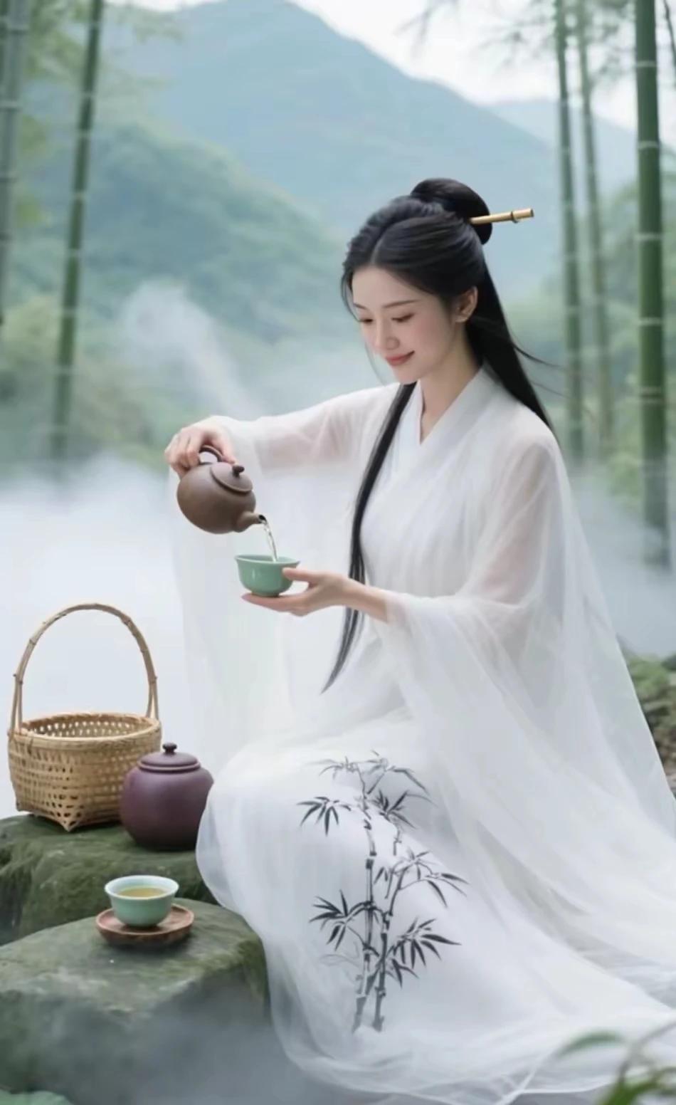 上联：一盏清茶斟日月下联：半杯浊酒纳乾坤