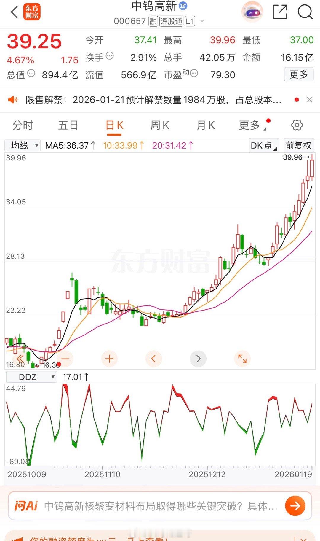 一直涨，涨不停！所有人点个赞吧！