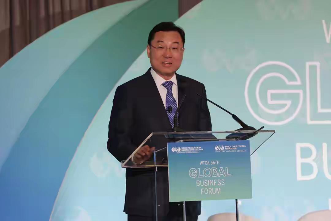 中国驻美国大使谢锋，在全球商业论坛上发表主旨演讲，他说：中国大蒜更是做梦也没想到