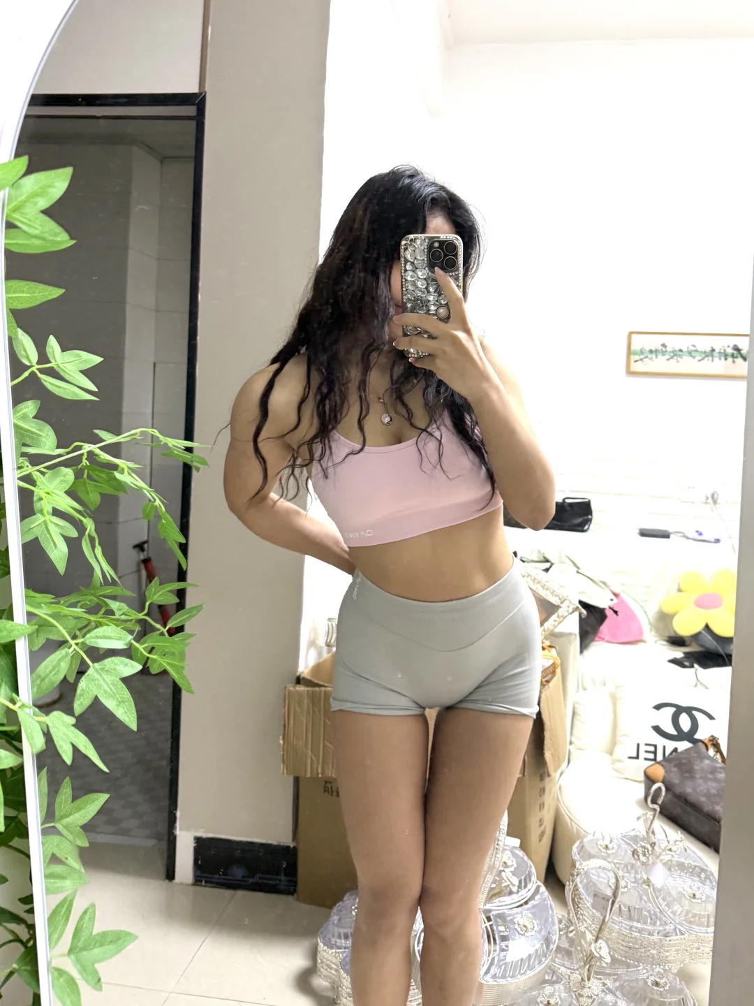 粉色系的健身服  买不够的！