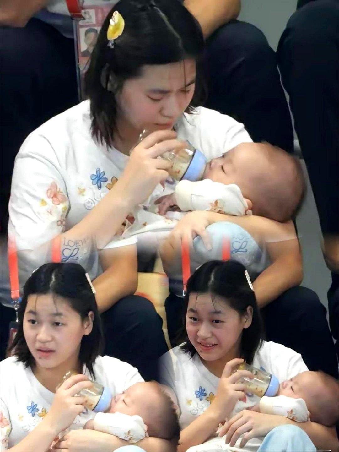 震惊了，全红婵你究竟还有多少秘密是我们不知道的。大家一边看着她抱着朋友的小宝宝