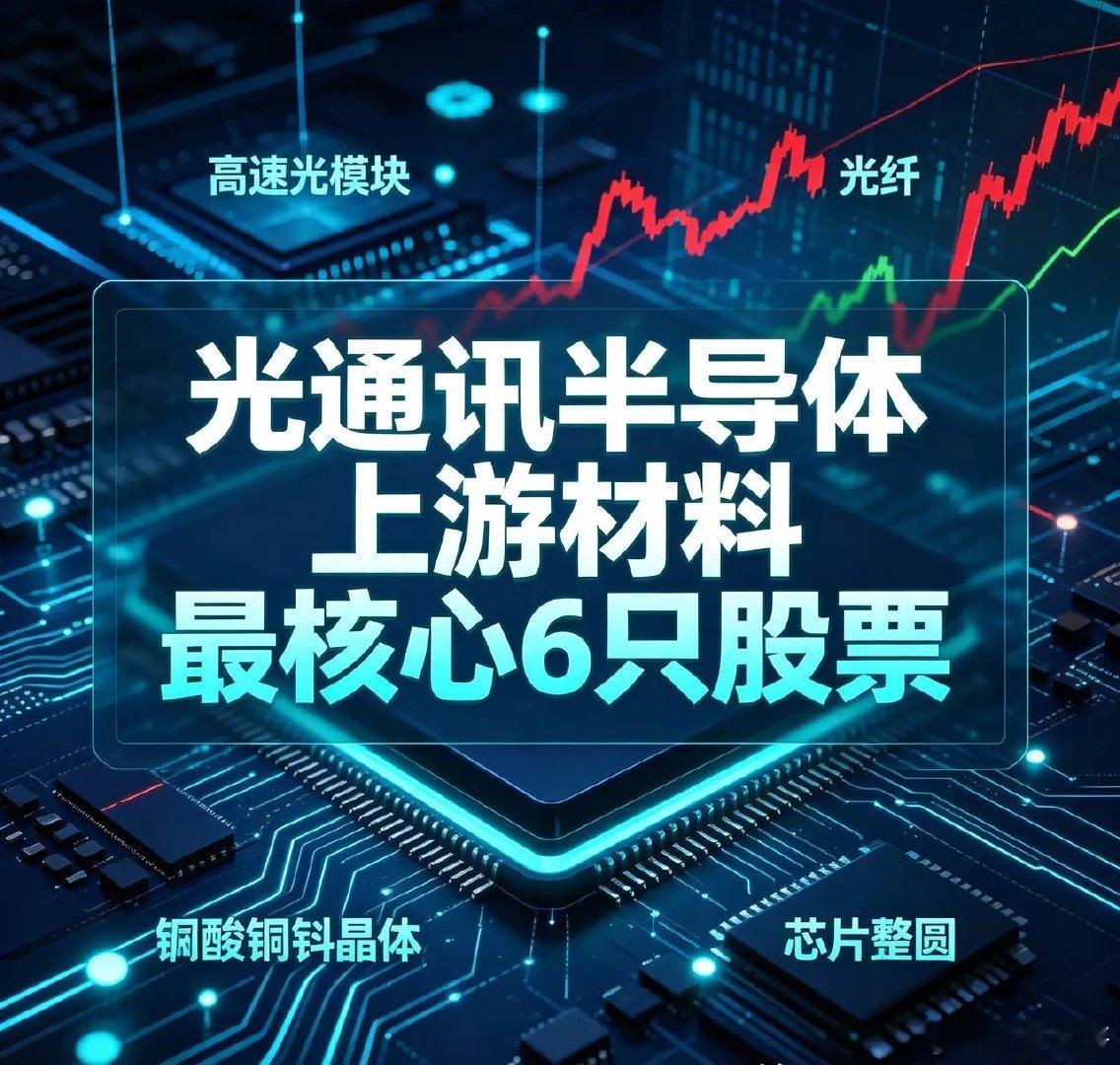 光通讯半导体上游材料最核心6只股票1. 云南锗业（002428）：磷化铟衬底绝对