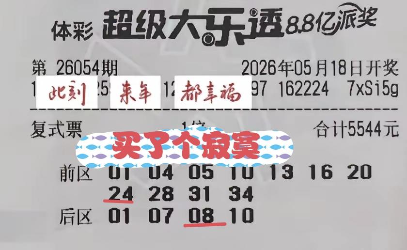 花了5500多元，买了一张彩票，结果只买了一个寂寞，这是谁都没有想到，按理说，来