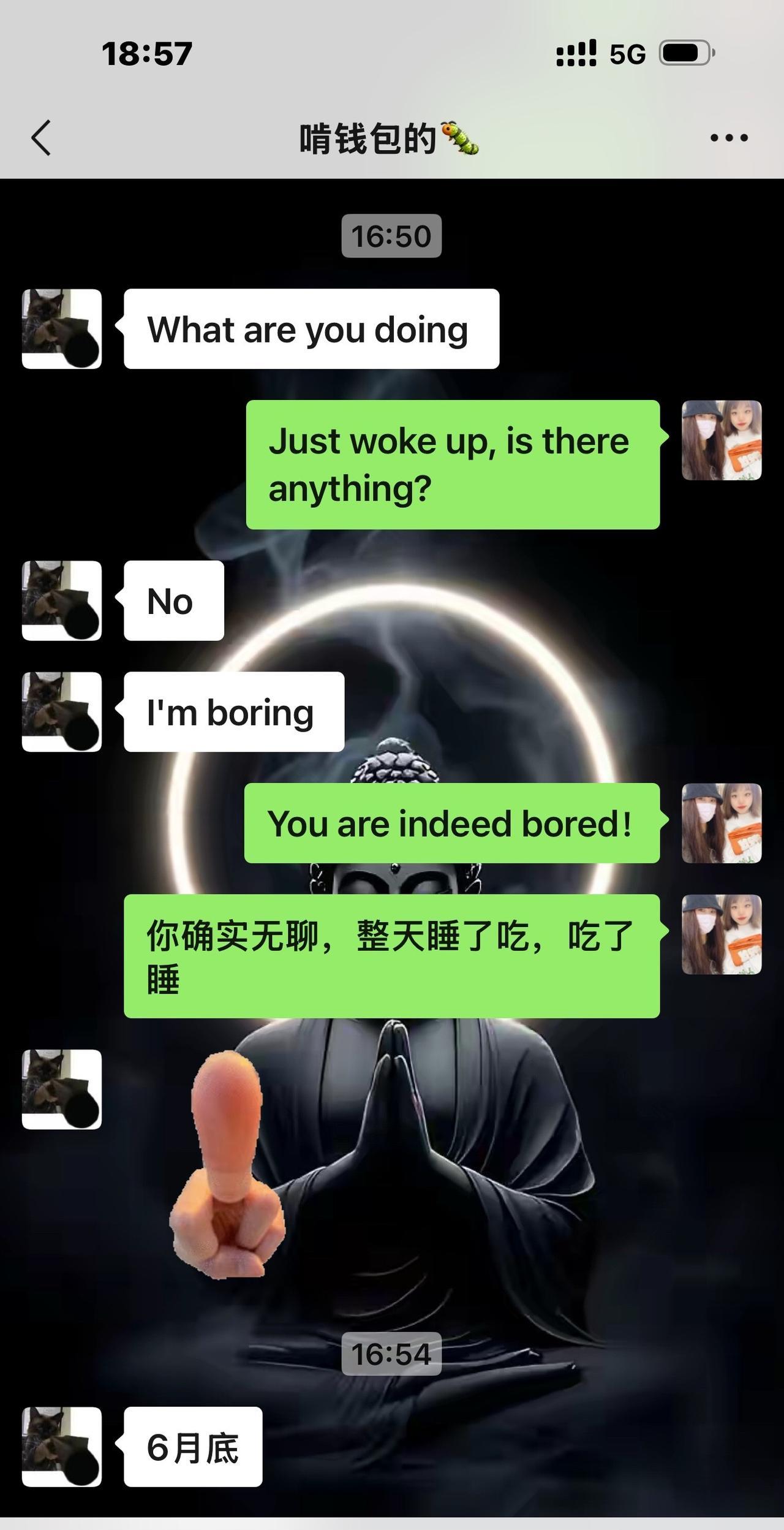 躺了一天我以为今天省钱了。一点也没省下，晚上我出去都补回来了。大包小包的往家