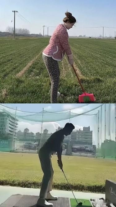 大年初一，汪小菲在台北陪着快生了的媳妇儿打高尔夫，轻松自在。山东农村那边，张颖