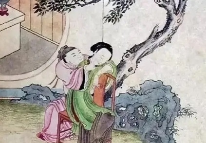 公元976年，宋太宗赵光义在一众太监宫女的帮助下，当众临幸了小周后，并将临幸的画