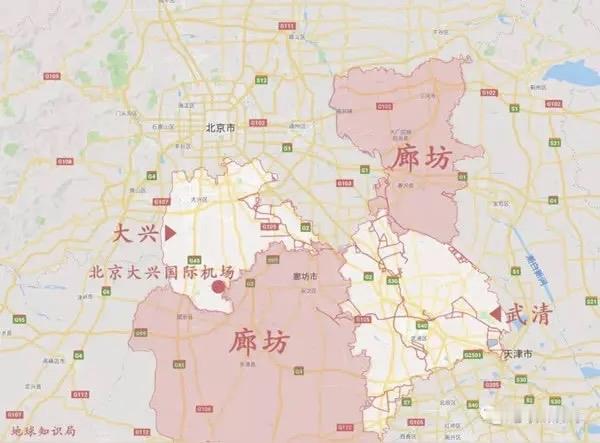 河北白捡一个超级机场北京大兴国际机场行政归属：北京市大兴区（部分占地跨河北