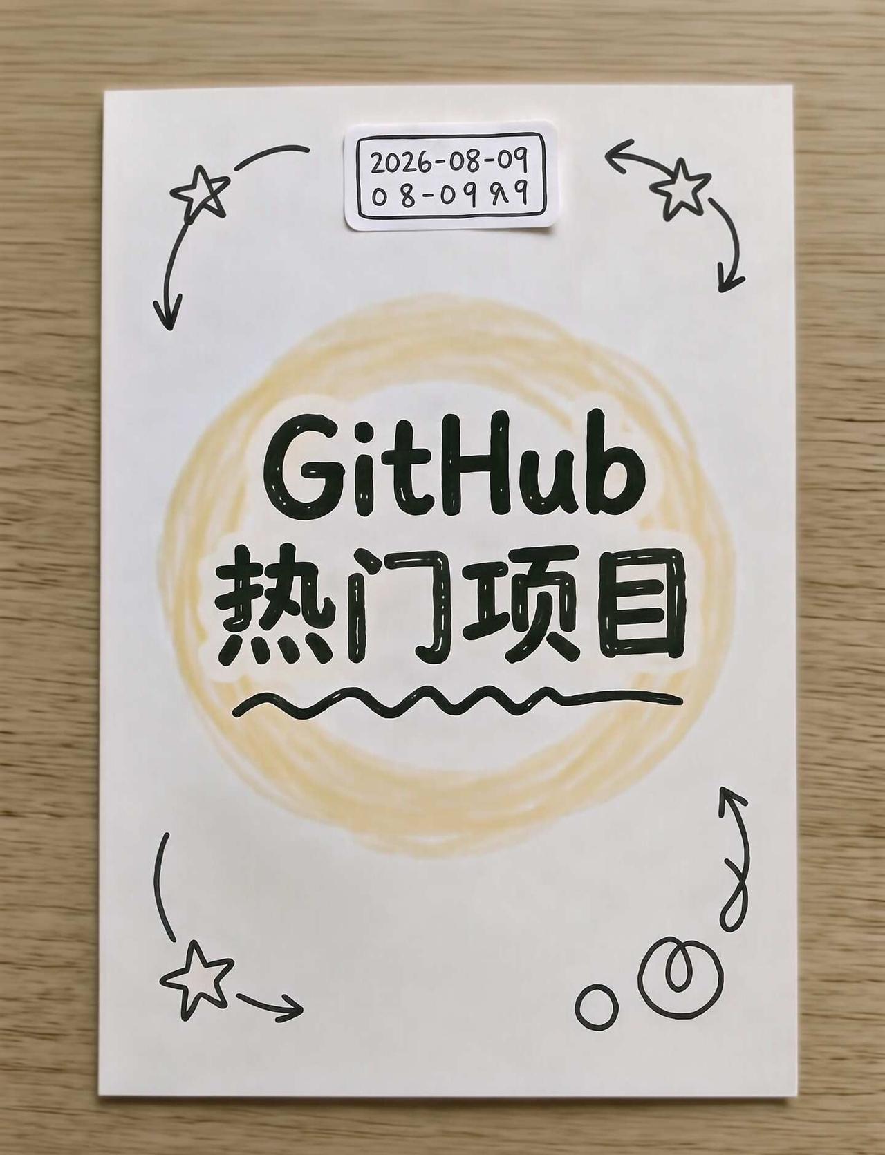 🔥2026年08月09日GitHub热门项目🔥2026年08月09日