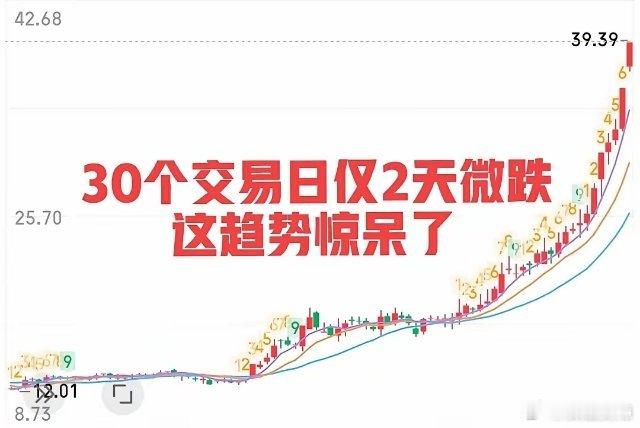30个交易日仅绿两天！这种走势整个大A都难再找出一只吧😄市场行情跌宕起伏，偏偏