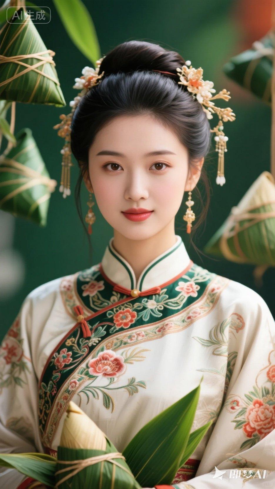 古风少女，花钿美人，一袭华服，惊艳时光。