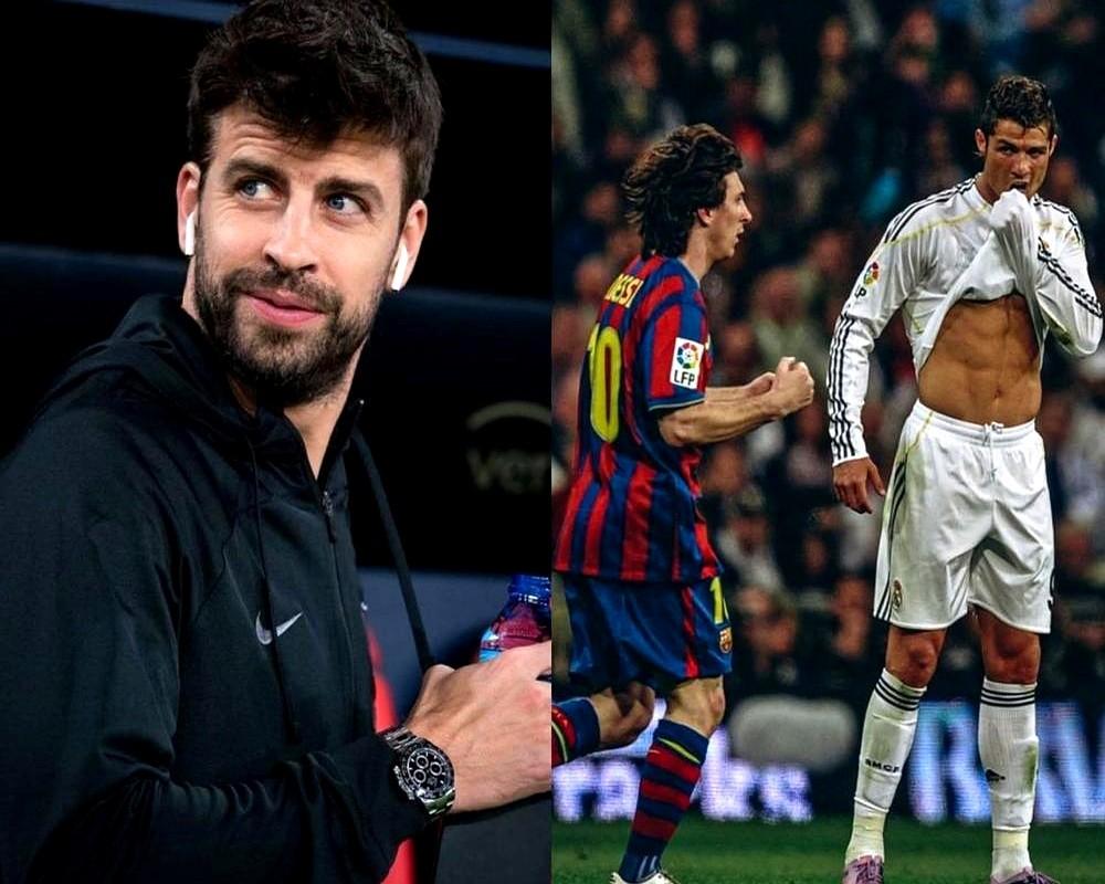 梅西捂着嘴跟C罗说的悄悄话，终于被皮克爆出来了。2013年国家德比，C罗一次