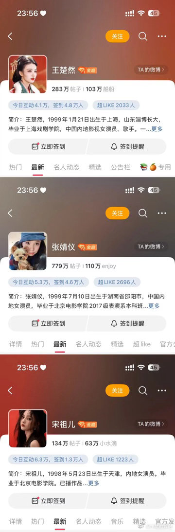 其实这么一看🐮🍩cp超话的超like，就已经秒了一众热门待爆🌸了