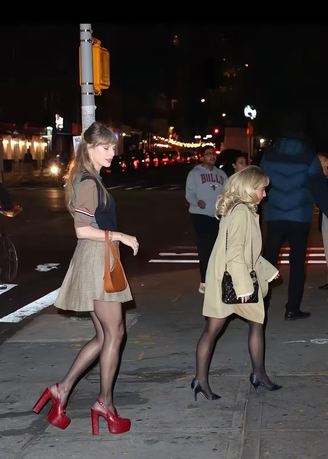 霉霉你还让不让人活了？1米8的身高，本来就是鹤立鸡群，你还穿上十几厘米的恨天