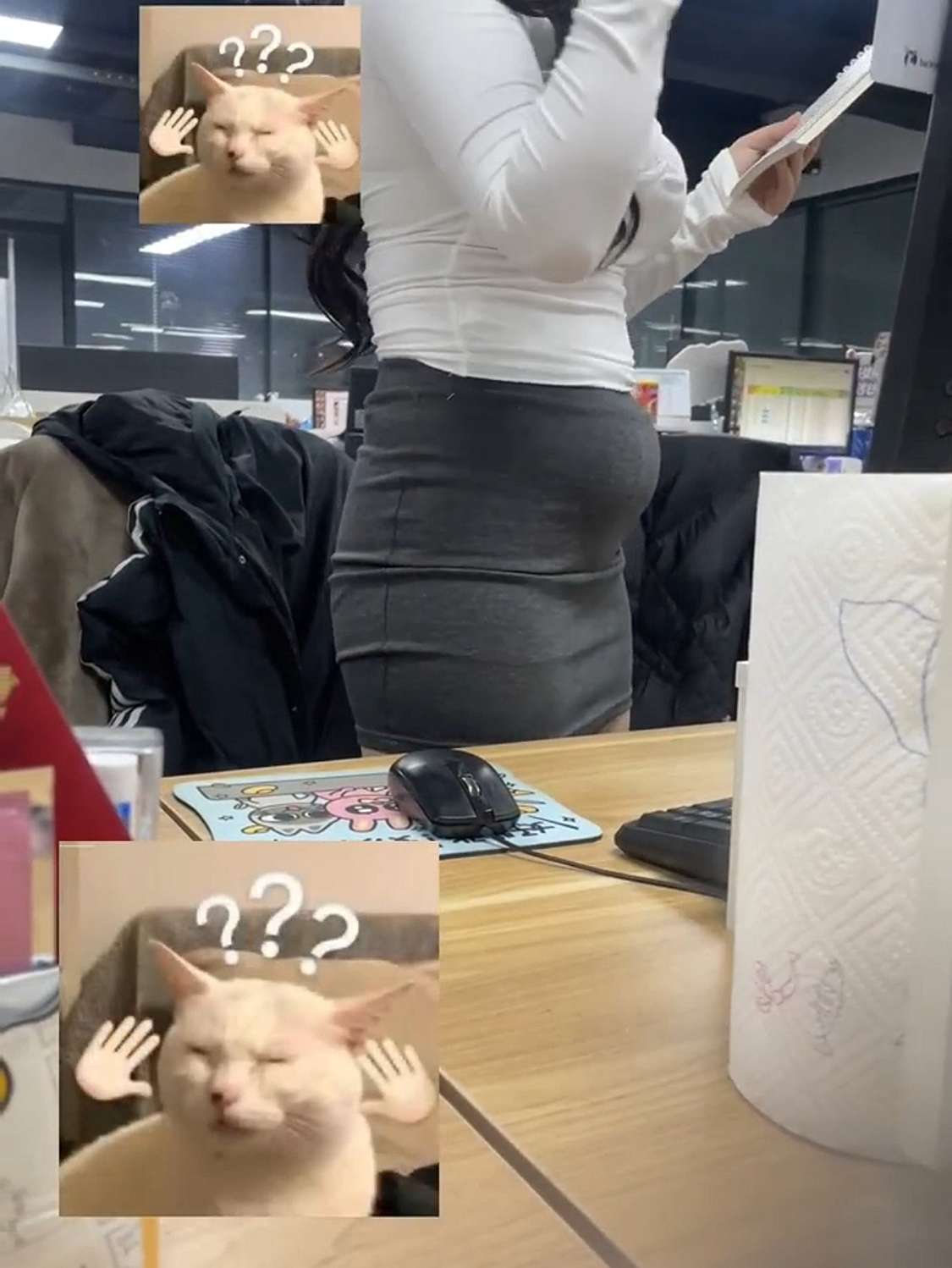 午睡一抬头，被03年女大实习生身材惊到了。