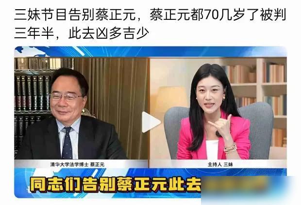 蔡正元被判3年半有期徒刑，电话中他和三妹告别时，神情泰然、语气平静，却不失易水之