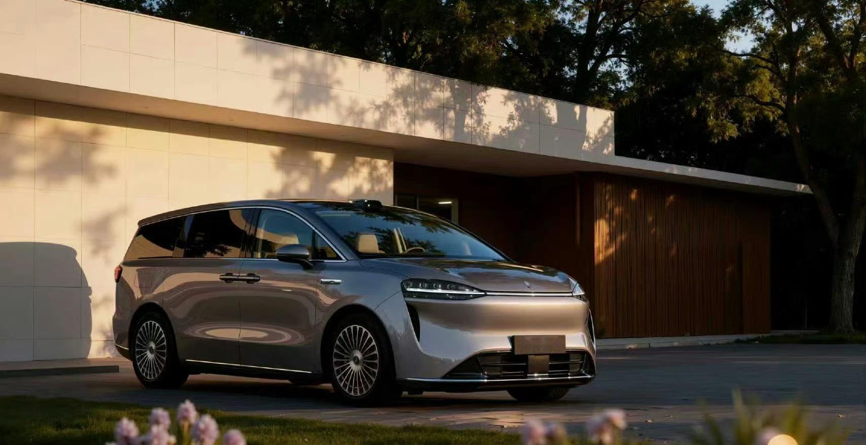 鸿蒙智行首款MPV智界V9曝光智界V9也快来了造型优雅又霸气有木有盲猜很多黑科技