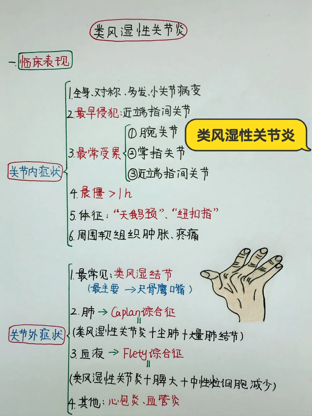 今日学习打卡——风湿性关节炎