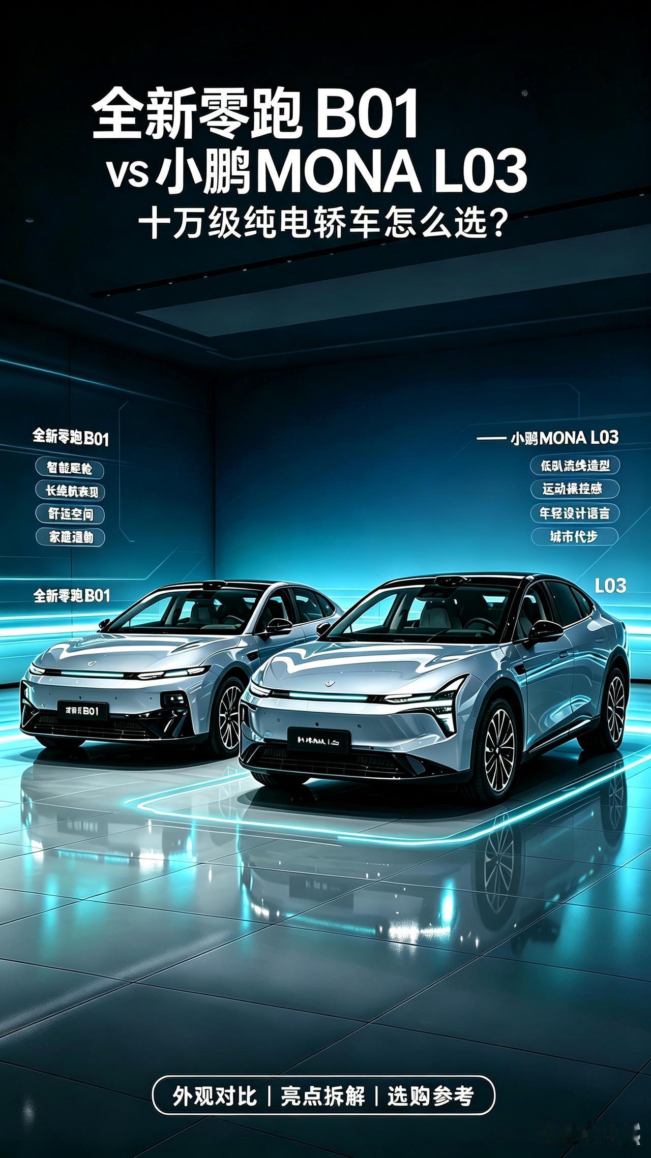 10万级纯电轿车到底怎么选？零跑B01焕新版和MONAL03都是7月16号刚